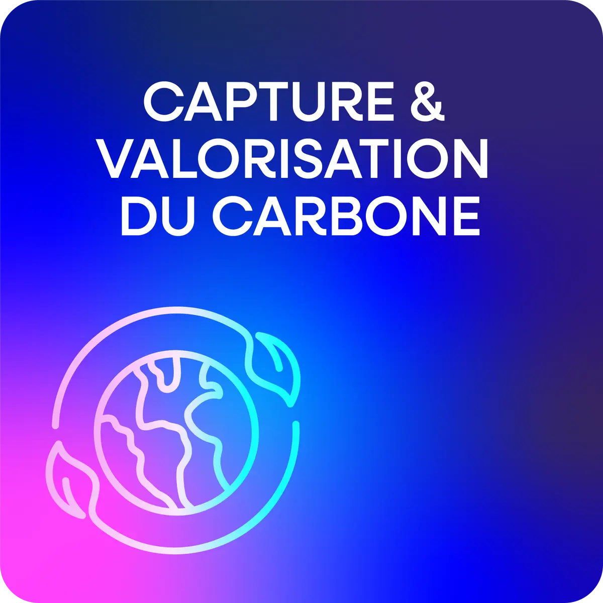 Capture & valorisation du carbone Capture & valorisation du carbone